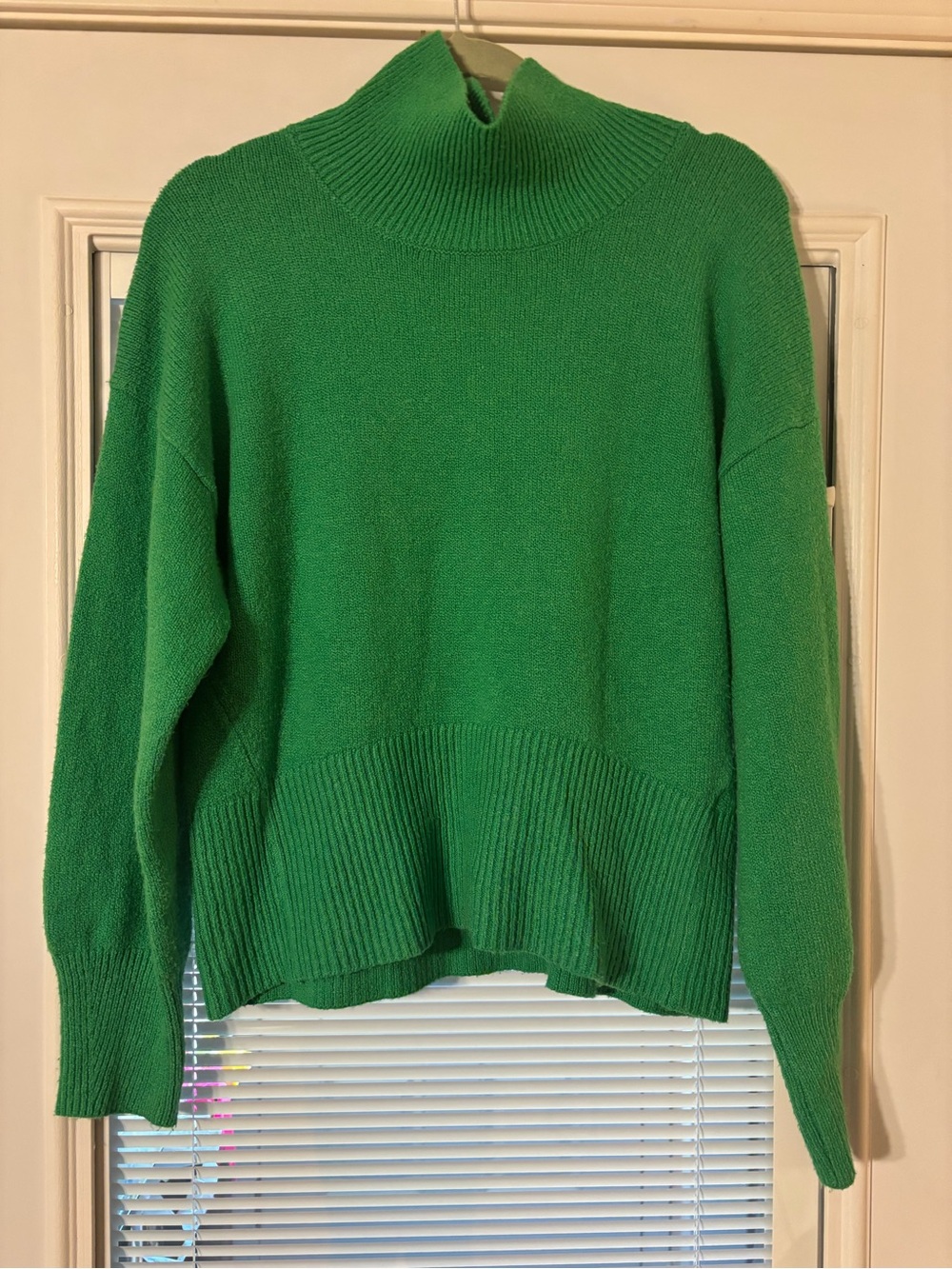 a new day Bright ☘️ Green Turtleneck Sweater